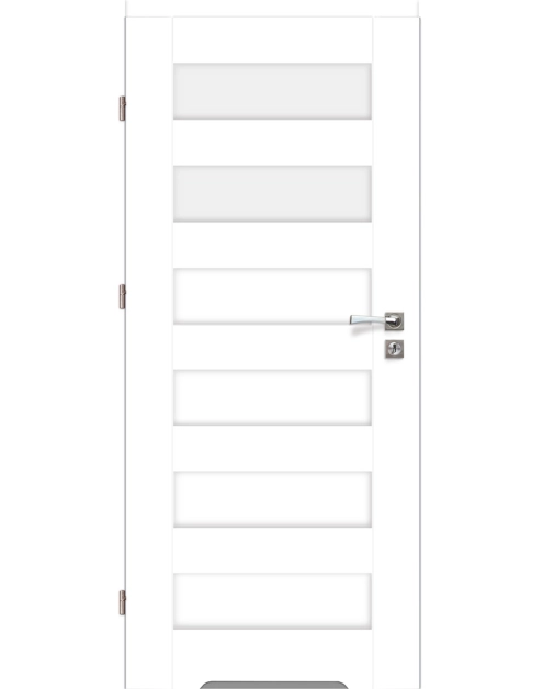 Zdjęcie: Drzwi wewnętrzne 90 cm lewe Zitron 2/6 białe VOSTER