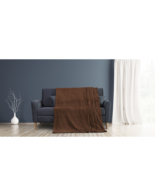 Zdjęcie: Koc Nessa brown 220x240 cm AMELIA HOME