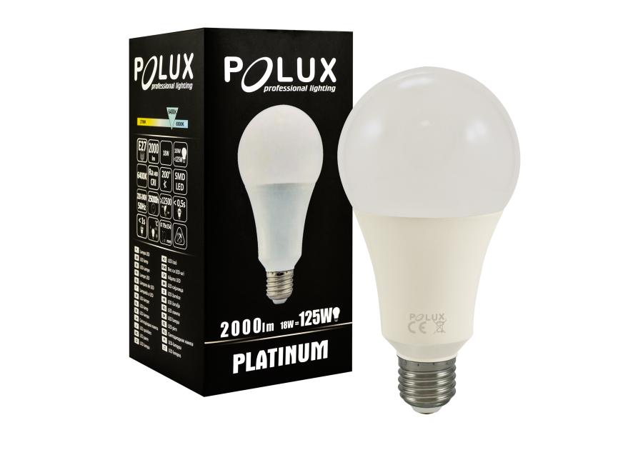 Zdjęcie: Żarówka LED A80 E27 18 W 2000 lm pc+aluminium POLUX