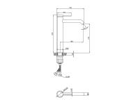 Zdjęcie: Bateria umywalkowa wysoka Kalitea czarny INVENA