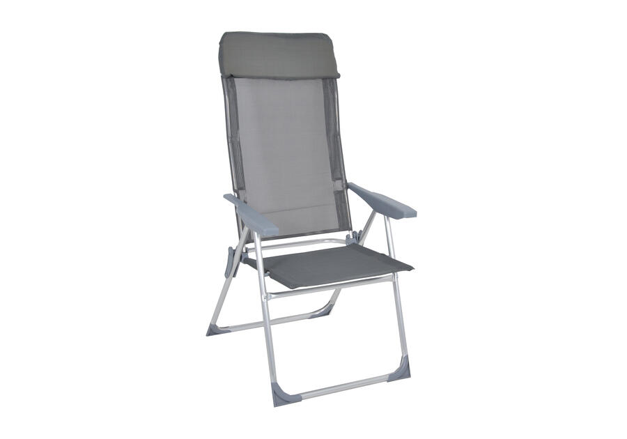 Zdjęcie: Fotel 7-pozycyjny aluminiowy grafitowy OŁER