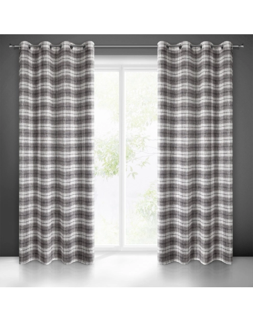 Zdjęcie: Zasłona gotowa Kelli 140x250 cm szary EUROFIRANY