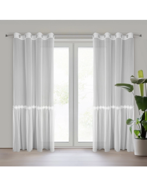 Zdjęcie: Firana gotowa Alison 140 x 250 cm biały EUROFIRANY