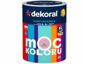 Farba lateksowa Moc Koloru różany kwarc 5 L DEKORAL