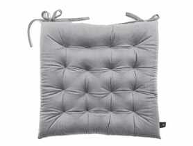 Poduszka na krzesło Pierre 43x43 cm srebrna CHIC HOME