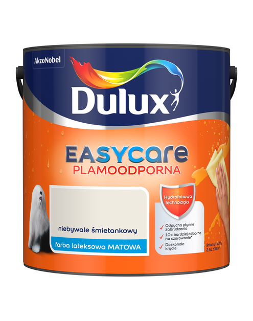 Zdjęcie: Farba do wnętrz EasyCare 2,5 L niebywale śmietankowy DULUX