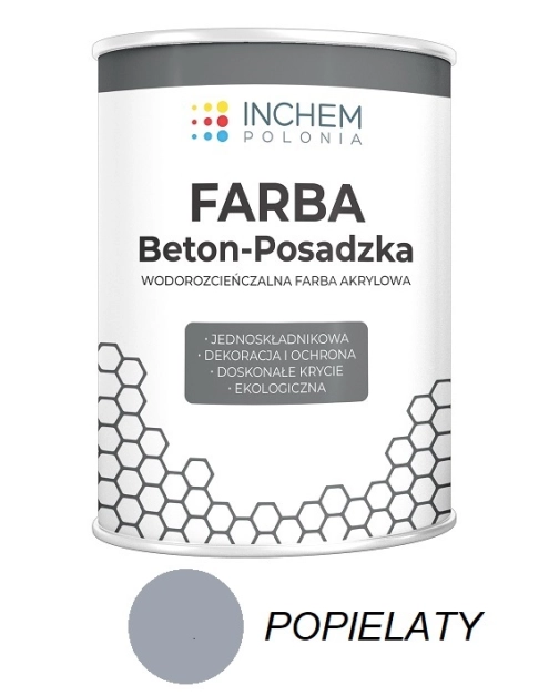 Zdjęcie: Farba Beton-Posadzka popielaty 800 ml INCHEM POLONIA