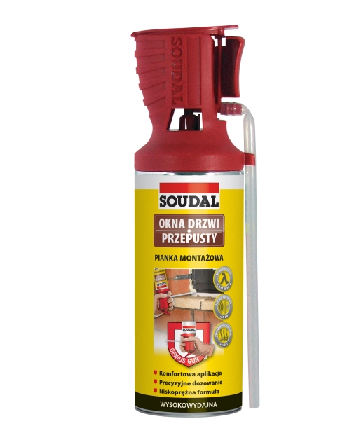Zdjęcie: Pianka montażowa z aplikatorem Genius Gun 300 ml SOUDAL