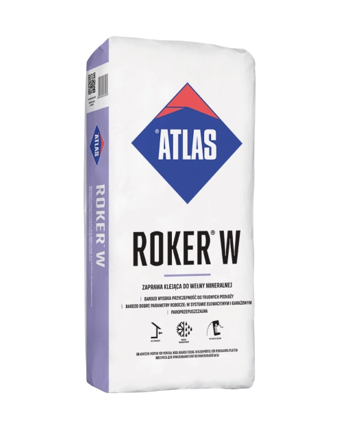 Zdjęcie: Zaprawa klejąca do wełny mineralnej 25 kg Roker W ATLAS