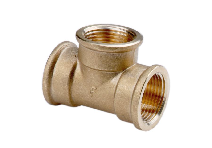 Zdjęcie: Trójnik mosiężny 2" żółty FERRO