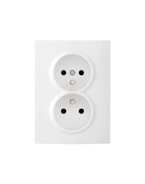 Zdjęcie: Gniazdo podwójne francuskie Logi 02-1260-102 MOWION