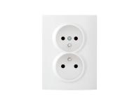 Zdjęcie: Gniazdo podwójne francuskie Logi 02-1260-102 MOWION