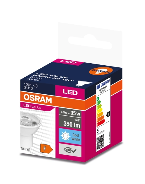 Zdjęcie: Lampa reflektorowa LED Value PAR16 White 35 4,5 W 4000 K GU10 OSRAM