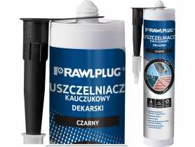 Uszczelniacz dekarski kauczukowy R-SL-DEK czarny 300 ml RAWLPLUG