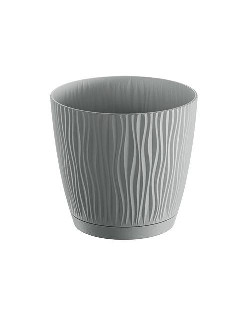 Zdjęcie: Doniczka Sandy P szary kamienny 188x175 mm PROSPERPLAST