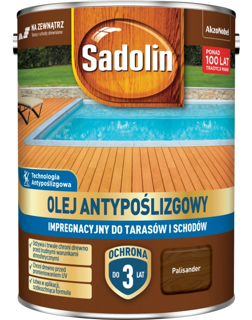 Zdjęcie: Olej antypoślizgowy impregnacyjny Palisander 4,5L SADOLIN