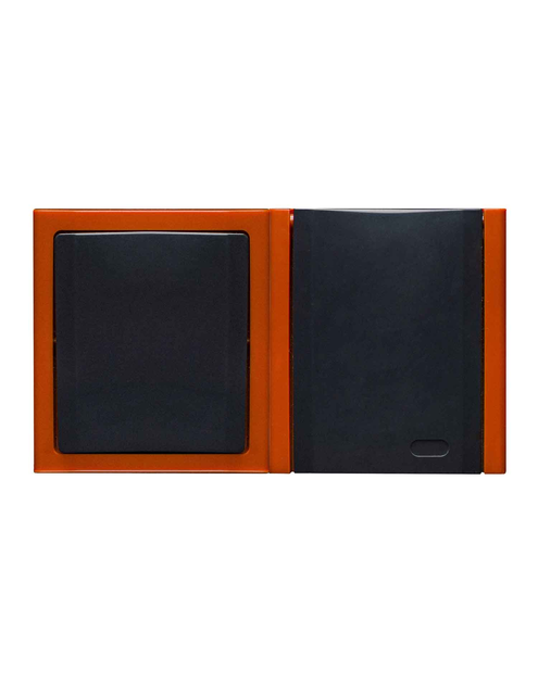 Zdjęcie: Łącznik pojedynczy Bravo + gniazdo pojedyncze natynkowy ZH-NŁ1G pomarańcz POLMARK