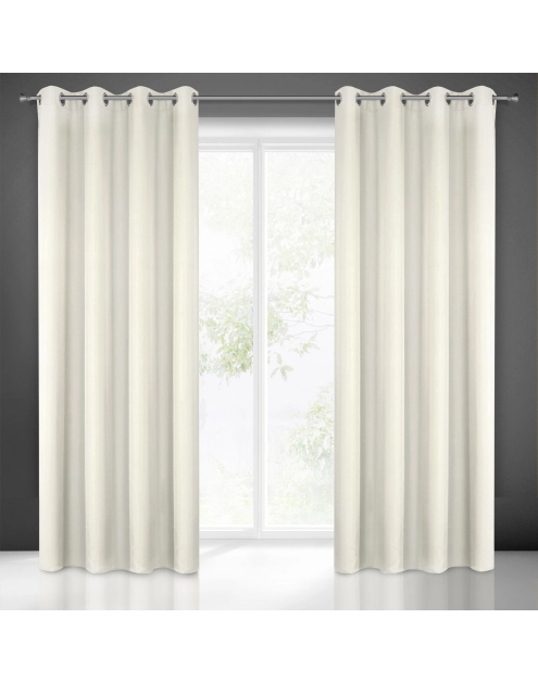 Zdjęcie: Zasłona gotowa Rita 140x250 cm kremowy EUROFIRANY