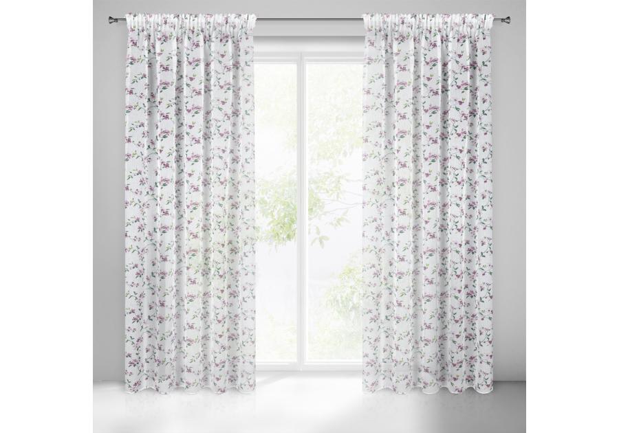 Zdjęcie: Zasłona gotowa Dina na taśmie 140x270 cm biały EUROFIRANY