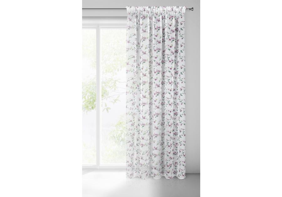 Zdjęcie: Zasłona gotowa Dina na taśmie 140x270 cm biały EUROFIRANY