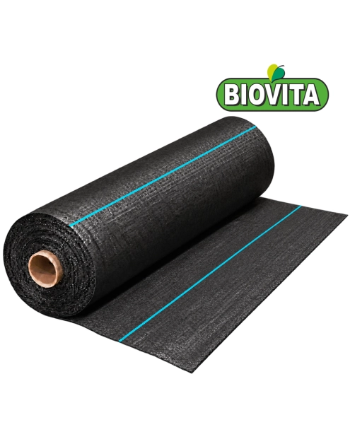 Zdjęcie: Agrotkanina mocna 100 g/m2 czarna 0,6 x 100 m BIOVITA