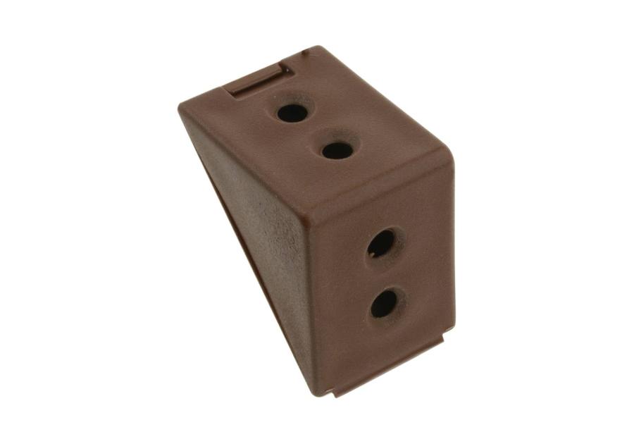 Zdjęcie: Złącze kątowe podwójne brąz 12 sztuk METRO