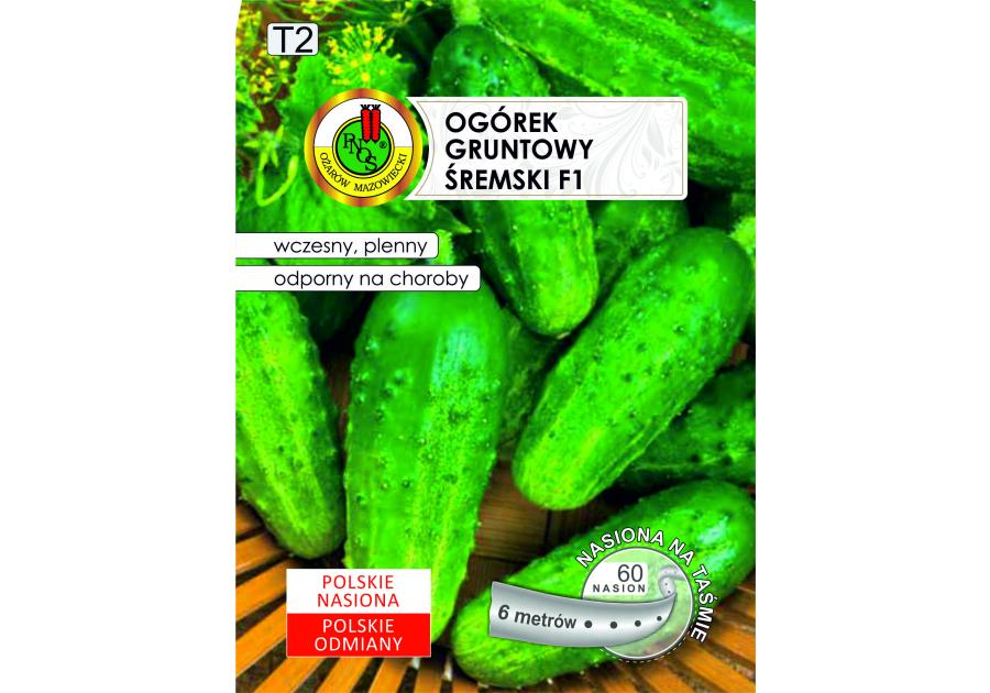 Zdjęcie: Ogórek gruntowy Śremski F1 nasiona na taśmie 6 m PNOS