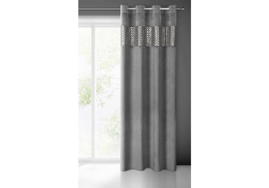 Zdjęcie: Zasłona gotowa Margot 140 x 250 cm grafitowy EUROFIRANY
