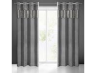 Zdjęcie: Zasłona gotowa Margot 140 x 250 cm grafitowy EUROFIRANY