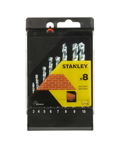 Zdjęcie: Wiertła do muru - komplet 8 sztuk STANLEY