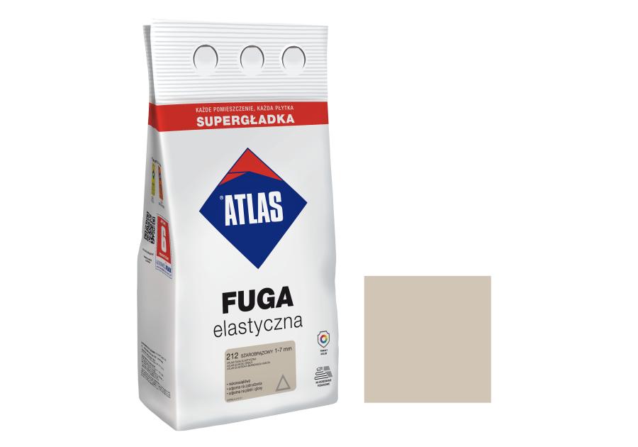 Zdjęcie: Fuga elastyczna kolor 212 szarobrązowy alubag 5 kg ATLAS