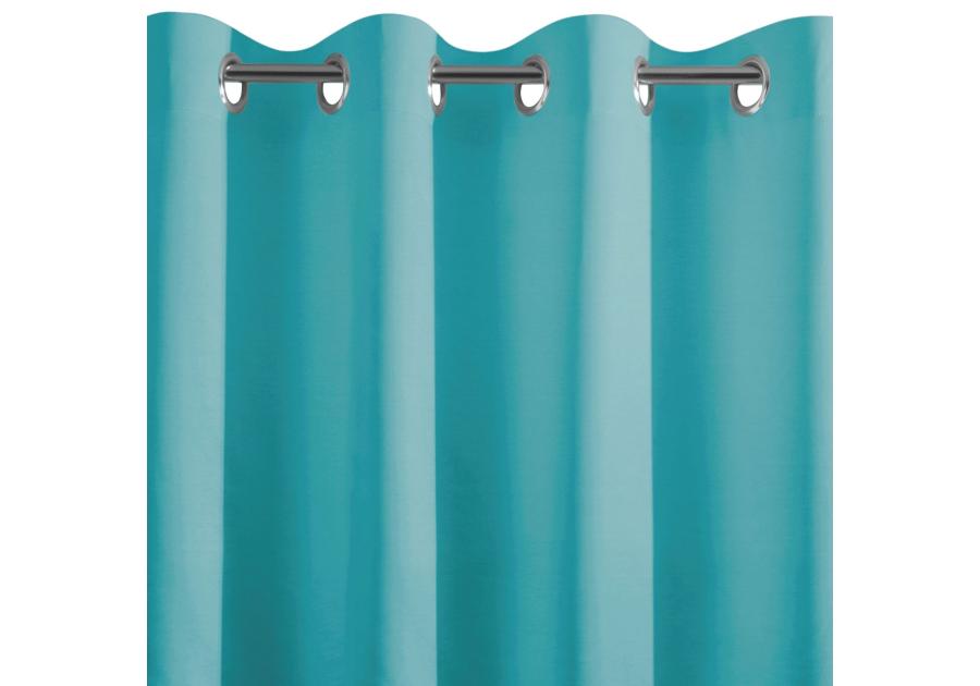 Zdjęcie: Zasłona gotowa Ada 140x250 cm turkusowy EUROFIRANY