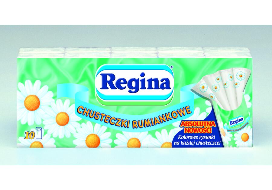 Zdjęcie: Chusteczki higieniczne Rumiankowe 10x9 szt. REGINA