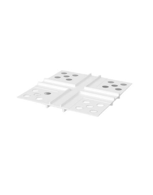 Zdjęcie: Łącznik PVC krzyżowy BP11 Mini Max CC biały, do listew do boniowania BELLA PLAST