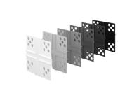 Zdjęcie: Łącznik PVC krzyżowy BP11 Mini Max CC biały, do listew do boniowania BELLA PLAST