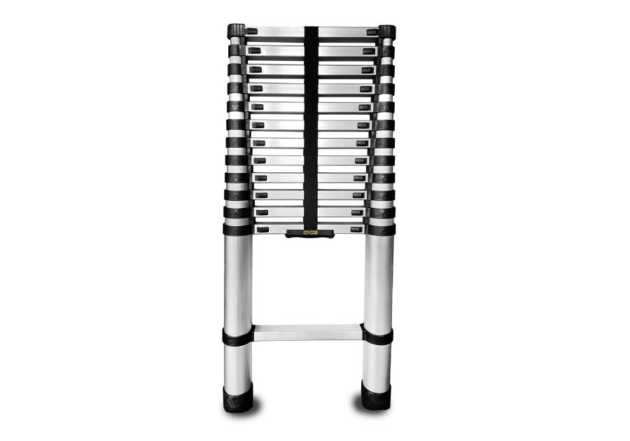 Zdjęcie: Drabina aluminiowa teleskopowa 3,8 m Home 13 szczebli 125 kg DRABEST