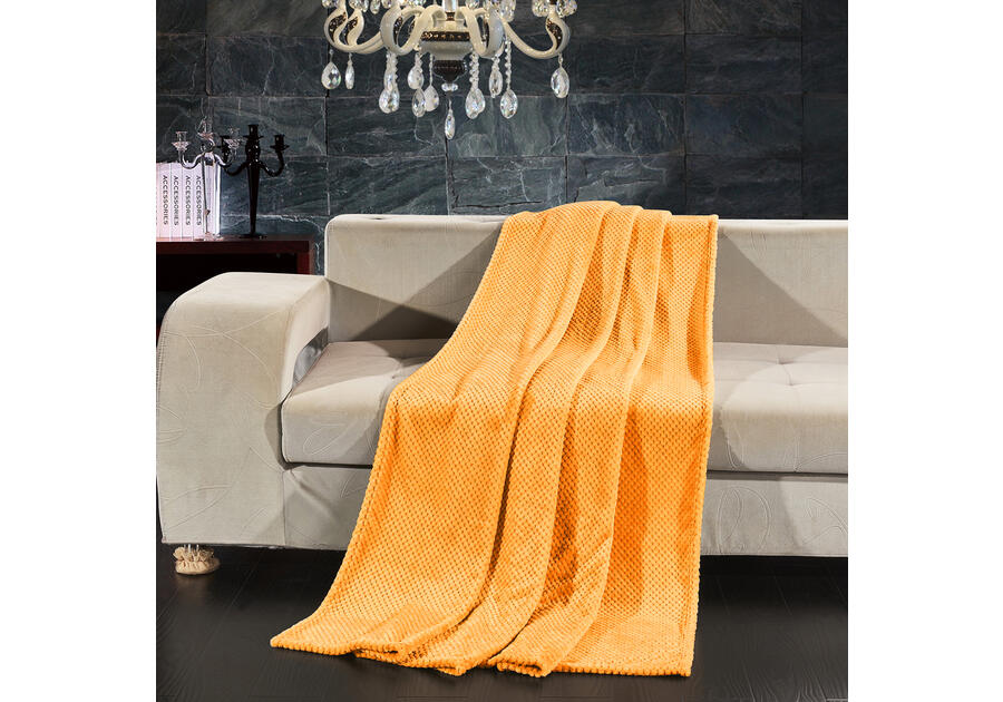 Zdjęcie: Koc Henry Orange 70x150 cm DECOKING