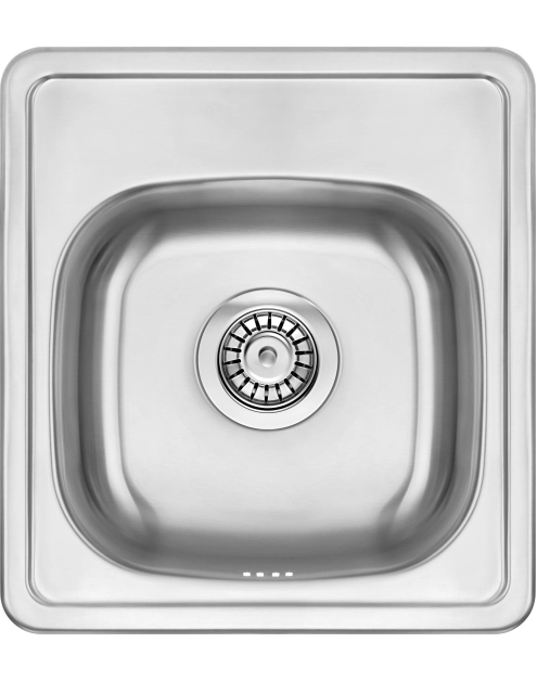 Zdjęcie: Zlewozmywak Mercato satyna szczotkowana 1K B/O 410x440x165, 3,5" + osprzęt DEANTE