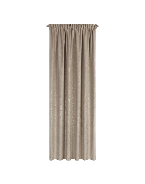 Zdjęcie: Zasłona Astrid 140x270 cm beżowo-szara na taśmie EUROFIRANY