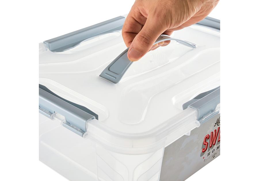 Zdjęcie: Pojemnik Lina Sweet 10 L mętny niebieski KEEEPER