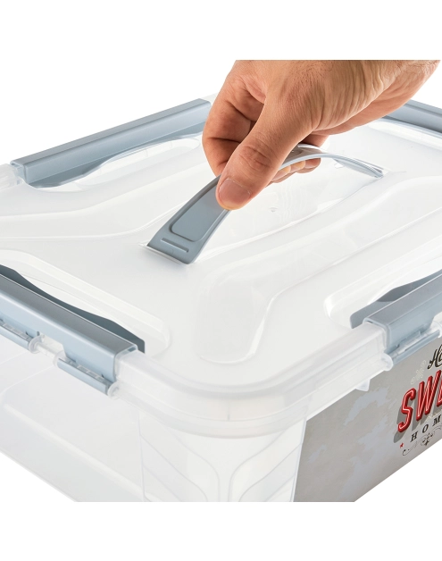 Zdjęcie: Pojemnik Lina Sweet 10 L mętny niebieski KEEEPER