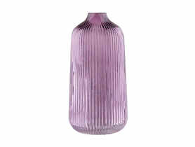 Wazon szklany H 21 cm fioletowy ALTOMDESIGN
