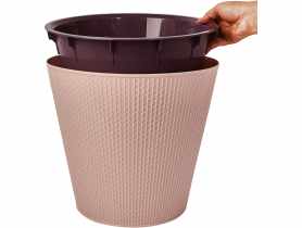 Osłonka doniczkowa z doniczką wewnętrzną Ajur 330 mm - 16 L angielska róża DMS