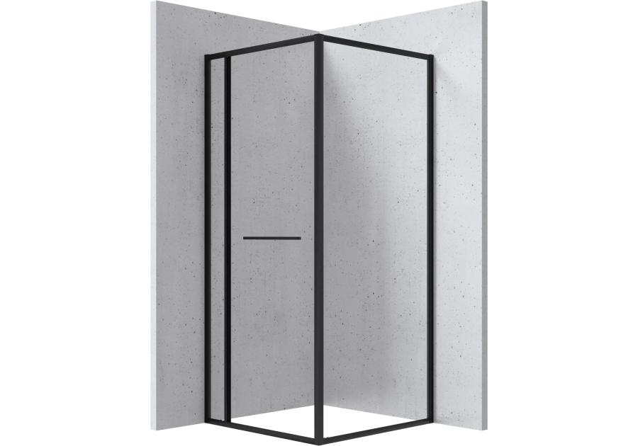 Zdjęcie: Kabina prysznicowa Square kwadratowa 90x90x200 cm nero DEANTE