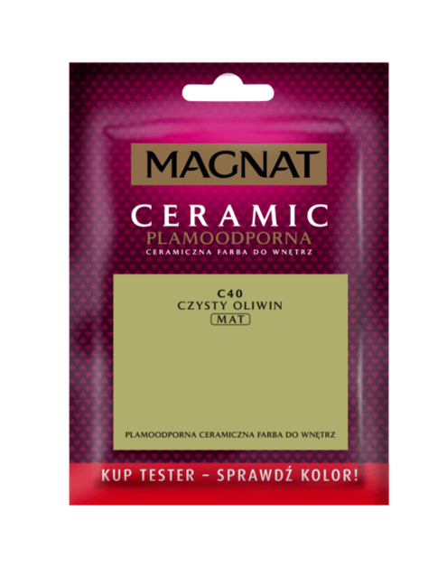 Zdjęcie: Tester farba ceramiczna czysty oliwin 30 ml MAGNAT CERAMIC