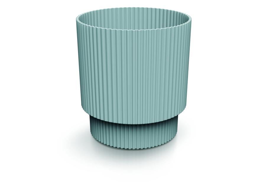 Zdjęcie: Doniczka Milly Round jasny szary, wysokość 13,8 cm PROSPERPLAST