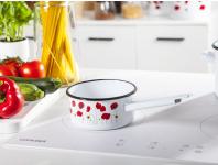 Zdjęcie: Rondel maki emaliowany z trzonkiem 1 L - 14 cm SILESIA