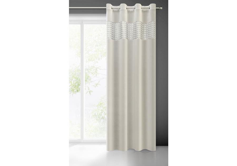 Zdjęcie: Zasłona gotowa Margot 140 x 250 cm srebrny EUROFIRANY