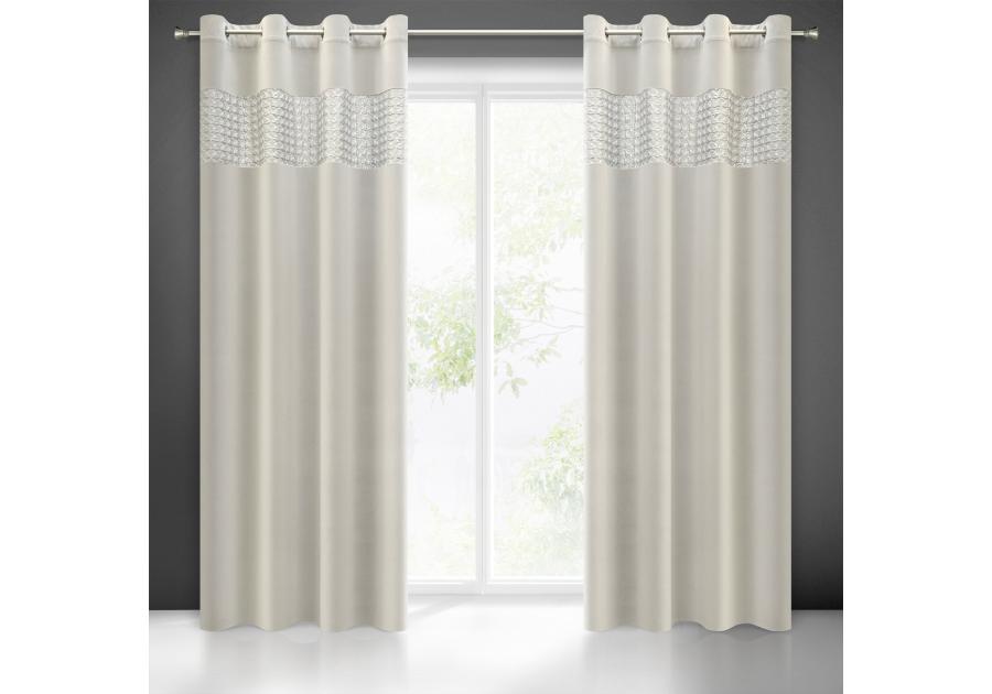 Zdjęcie: Zasłona gotowa Margot 140 x 250 cm srebrny EUROFIRANY