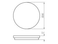 Zdjęcie: Oprawa LED Beno 24-30 W CCT-O G KANLUX